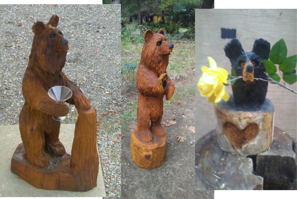 Three different kinds of a small bears that look really cute