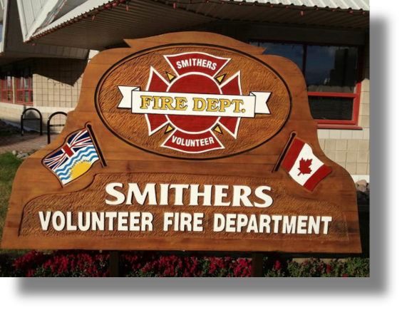 Smithers Volunteer Fire Department's Sign
